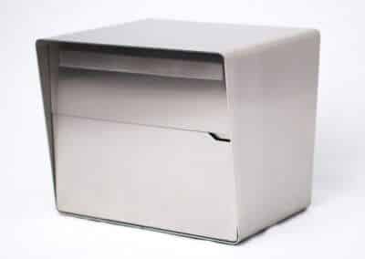 Noble designer letterbox made of stainless steel