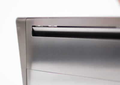 Design letterbox (chrome steel / stainless steel)