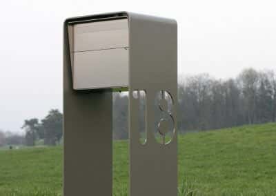 Design Mailbox Freestanding stainless steel